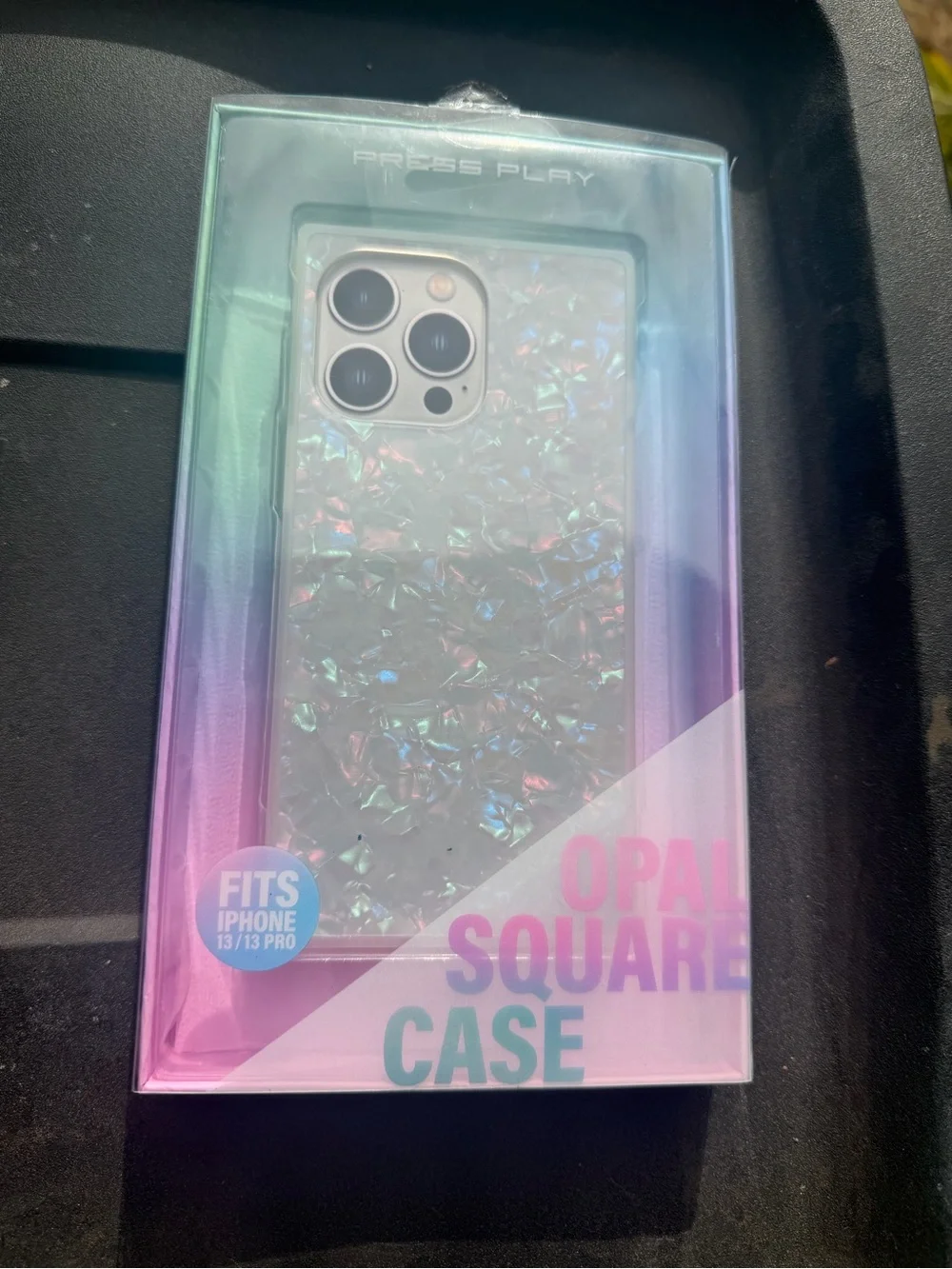 Opal Square Case for iPhone 13 / 13 Pro - Iridescent White